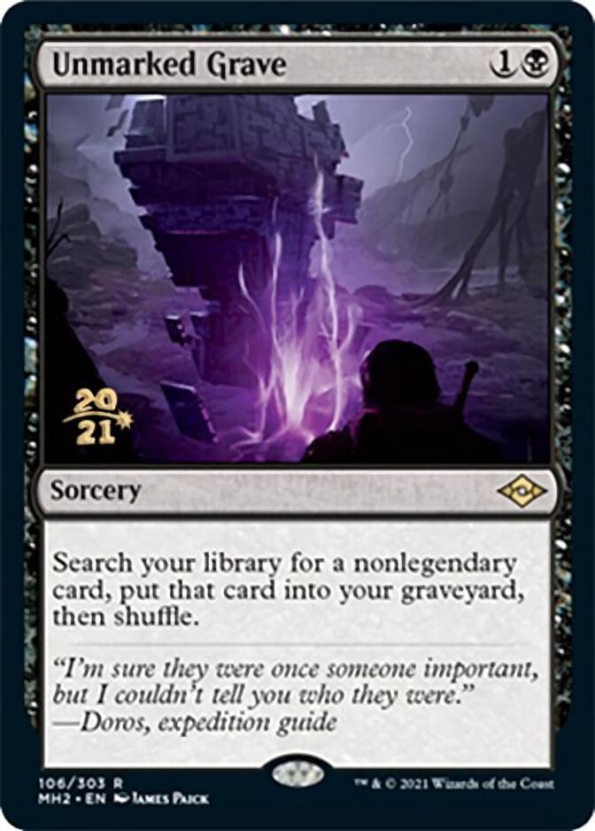 Unmarked Grave [Modern Horizons 2 Prerelease Promos] | Rook's Games and More