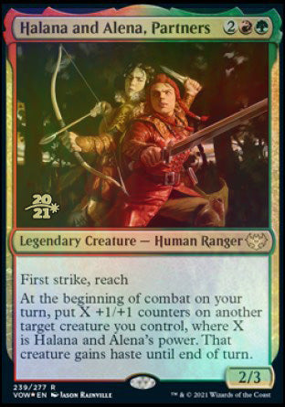 Halana and Alena, Partners [Innistrad: Crimson Vow Prerelease Promos] | Rook's Games and More