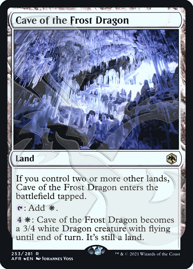Cave of the Frost Dragon (Ampersand Promo) [Dungeons & Dragons: Adventures in the Forgotten Realms Promos] | Rook's Games and More