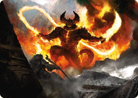 The Balrog, Flame of Udun Art Card [The Lord of the Rings: Tales of Middle-earth Art Series] | Rook's Games and More