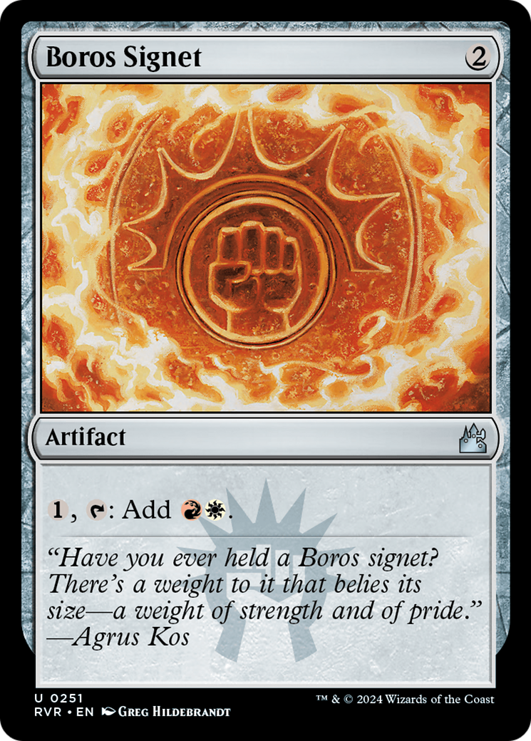 Boros Signet [Ravnica Remastered] | Rook's Games and More