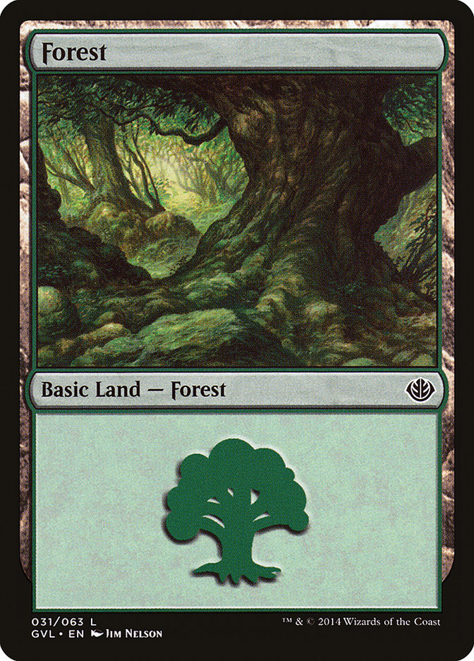 Forest (31) (Garruk vs. Liliana) [Duel Decks Anthology] | Rook's Games and More