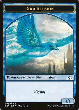 Bird Illusion Token [Guilds of Ravnica Tokens] | Rook's Games and More