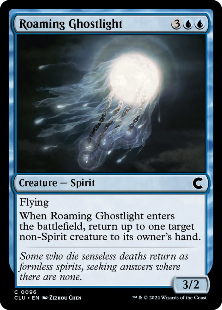 Roaming Ghostlight [Ravnica: Clue Edition] | Rook's Games and More