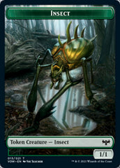 Insect // Treasure Double-sided Token [Innistrad: Crimson Vow Tokens] | Rook's Games and More