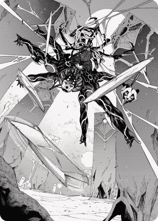 Kaito, Dancing Shadow 2 Art Card [Phyrexia: All Will Be One Art Series] | Rook's Games and More