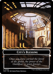 City's Blessing // Human Soldier Double-Sided Token [Murders at Karlov Manor Commander Tokens] | Rook's Games and More