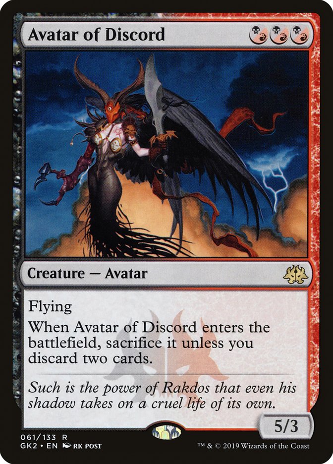 Avatar of Discord [Ravnica Allegiance Guild Kit] | Rook's Games and More