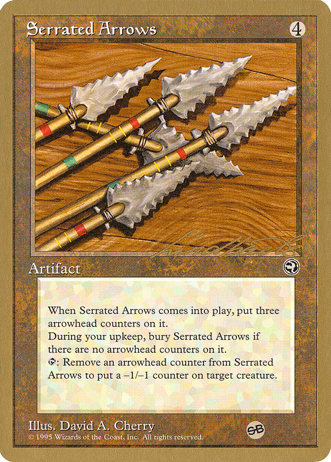 Serrated Arrows (Leon Lindback) (SB) [Pro Tour Collector Set] | Rook's Games and More