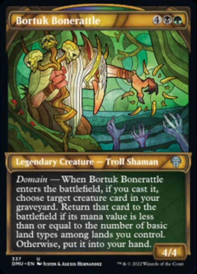 Bortuk Bonerattle (Showcase Textured) [Dominaria United] | Rook's Games and More