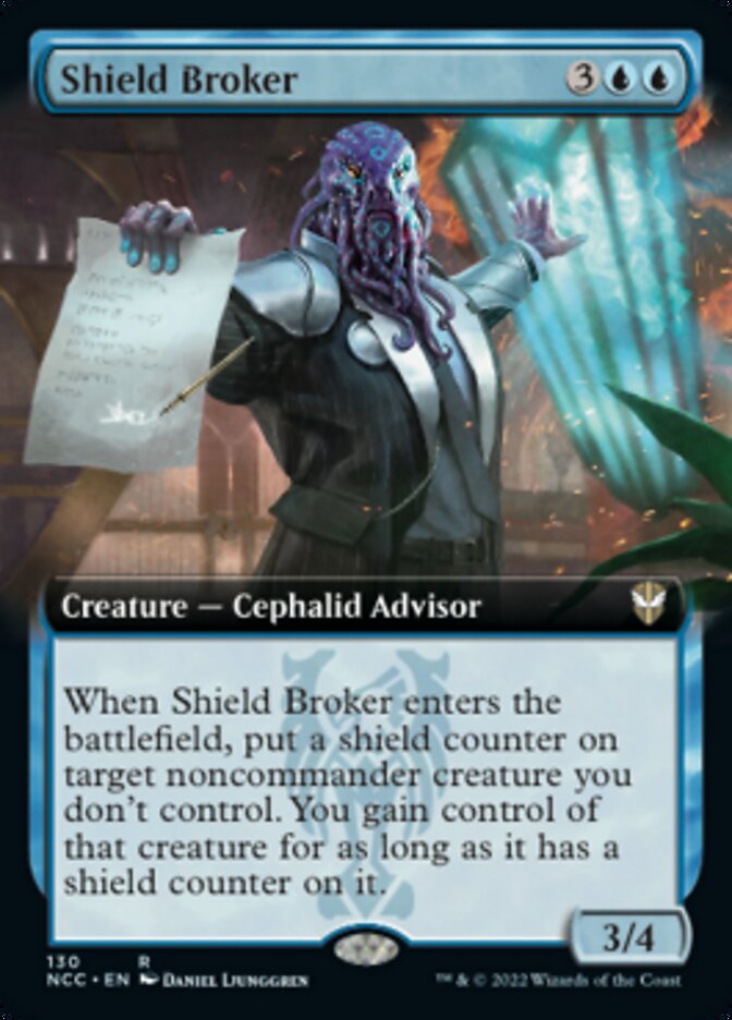 Shield Broker (Extended Art) [Streets of New Capenna Commander] | Rook's Games and More