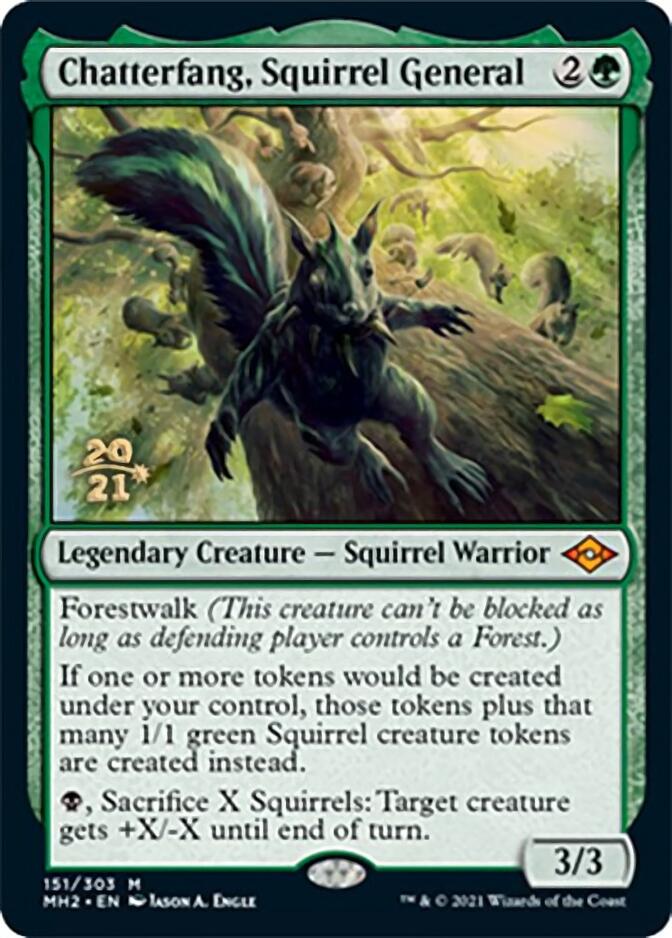 Chatterfang, Squirrel General [Modern Horizons 2 Prerelease Promos] | Rook's Games and More