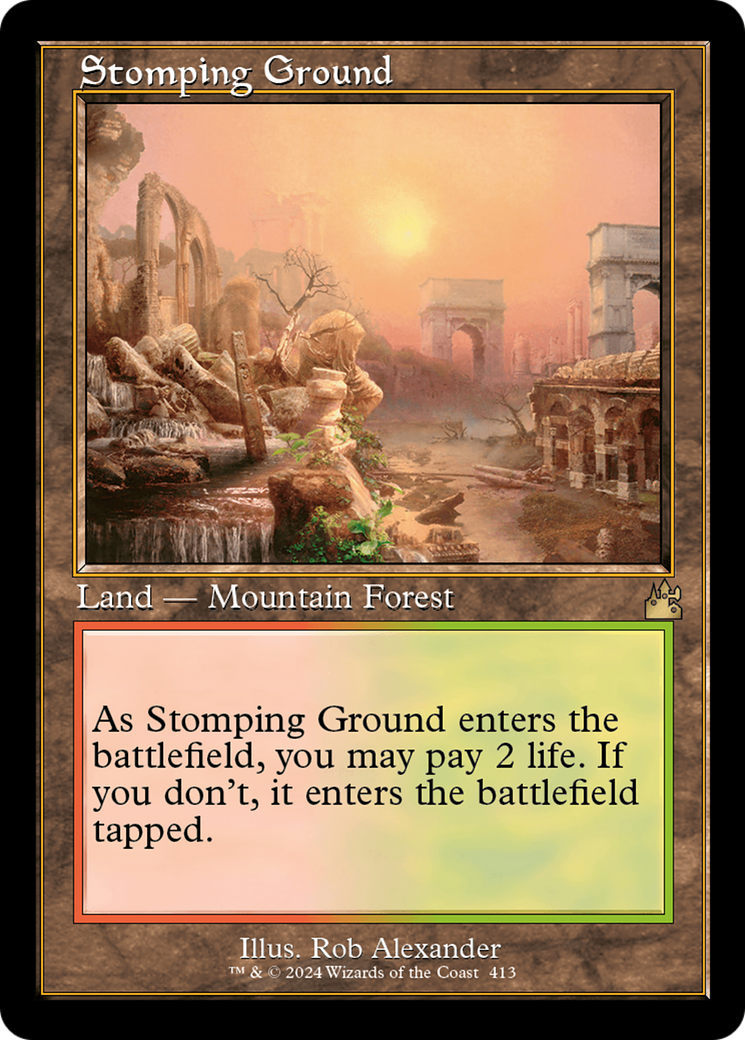 Stomping Ground (Retro) [Ravnica Remastered] | Rook's Games and More