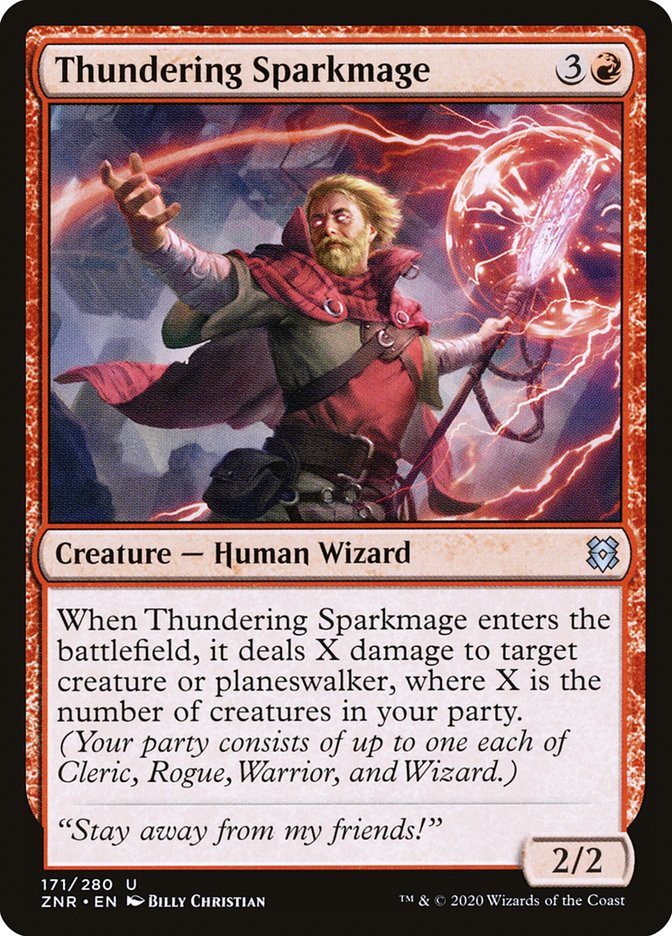 Thundering Sparkmage [Zendikar Rising] | Rook's Games and More