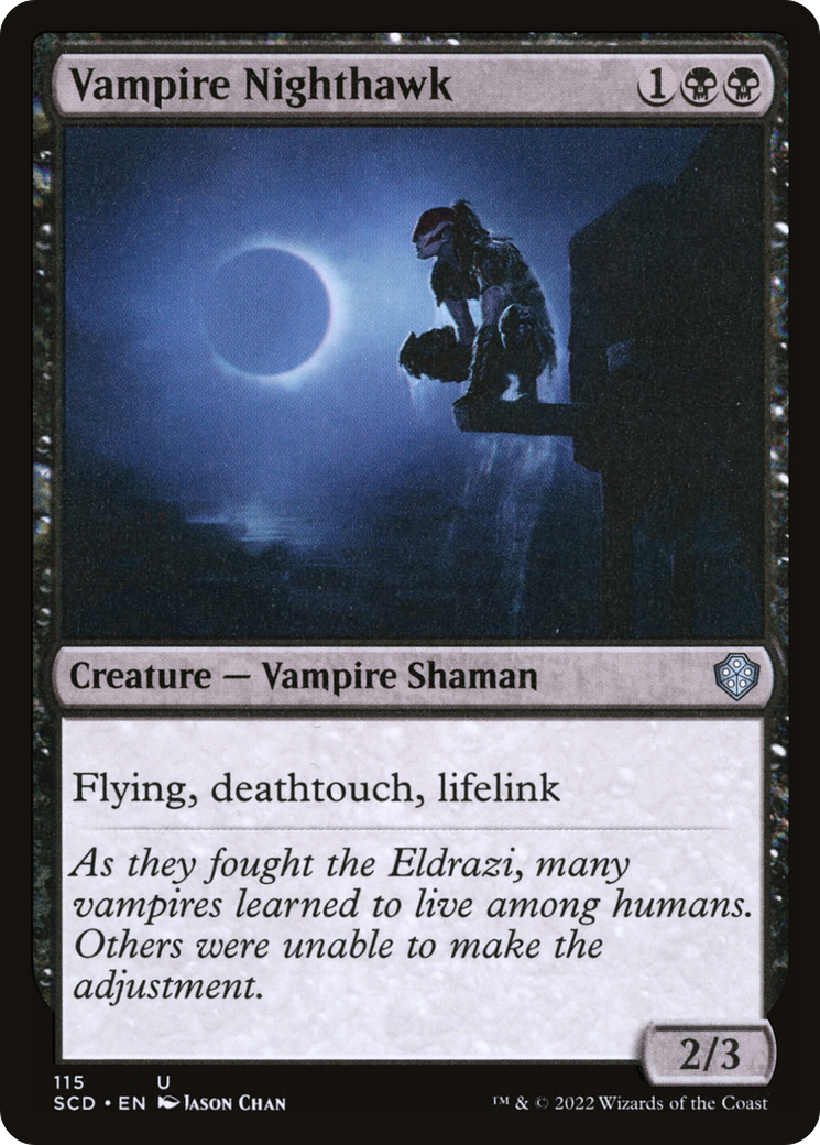 Vampire Nighthawk [Starter Commander Decks] | Rook's Games and More