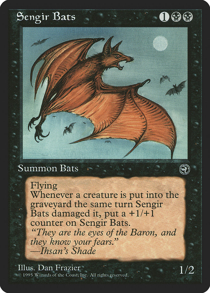 Sengir Bats (Ihsan's Shade Flavor Text) [Homelands] | Rook's Games and More