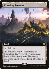 Crawling Barrens (Extended Art) [Zendikar Rising] | Rook's Games and More