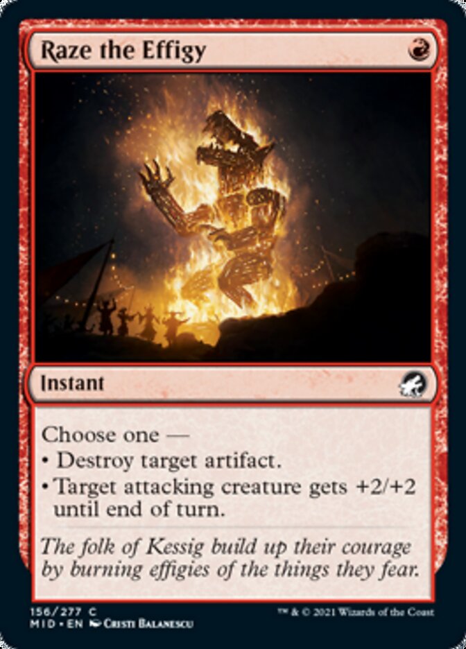 Raze the Effigy [Innistrad: Midnight Hunt] | Rook's Games and More