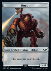 Astartes Warrior // Robot Double-sided Token (Surge Foil) [Universes Beyond: Warhammer 40,000 Tokens] | Rook's Games and More