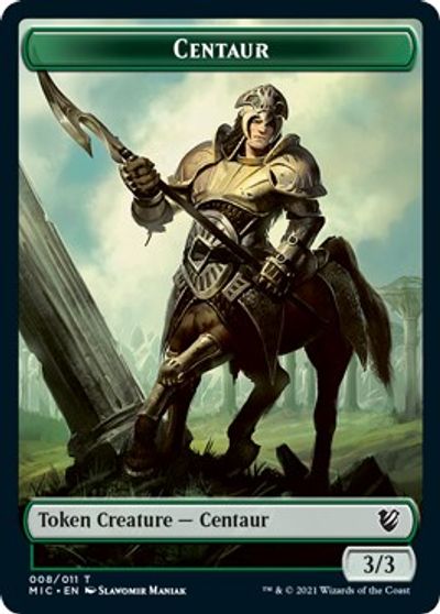 Centaur // Wolf Double-sided Token [Innistrad: Midnight Hunt Commander] | Rook's Games and More