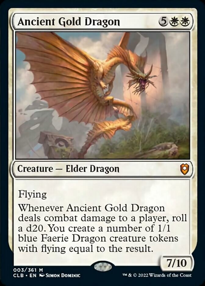 Ancient Gold Dragon [Commander Legends: Battle for Baldur's Gate] | Rook's Games and More