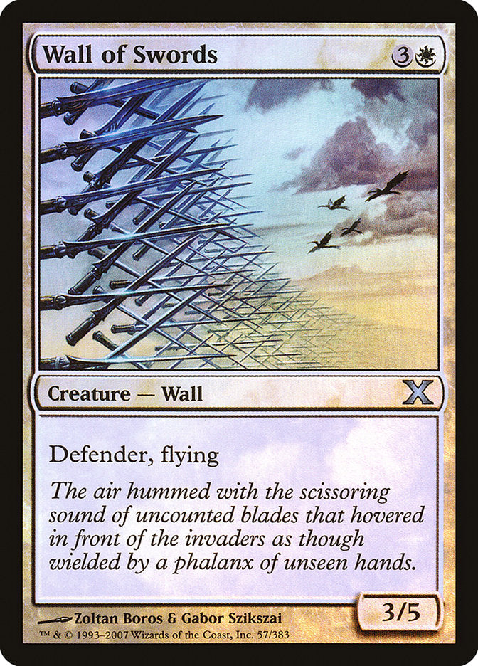 Wall of Swords (Premium Foil) [Tenth Edition] | Rook's Games and More