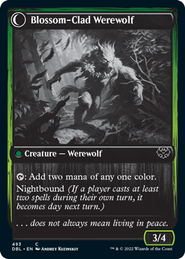 Weaver of Blossoms // Blossom-Clad Werewolf [Innistrad: Double Feature] | Rook's Games and More