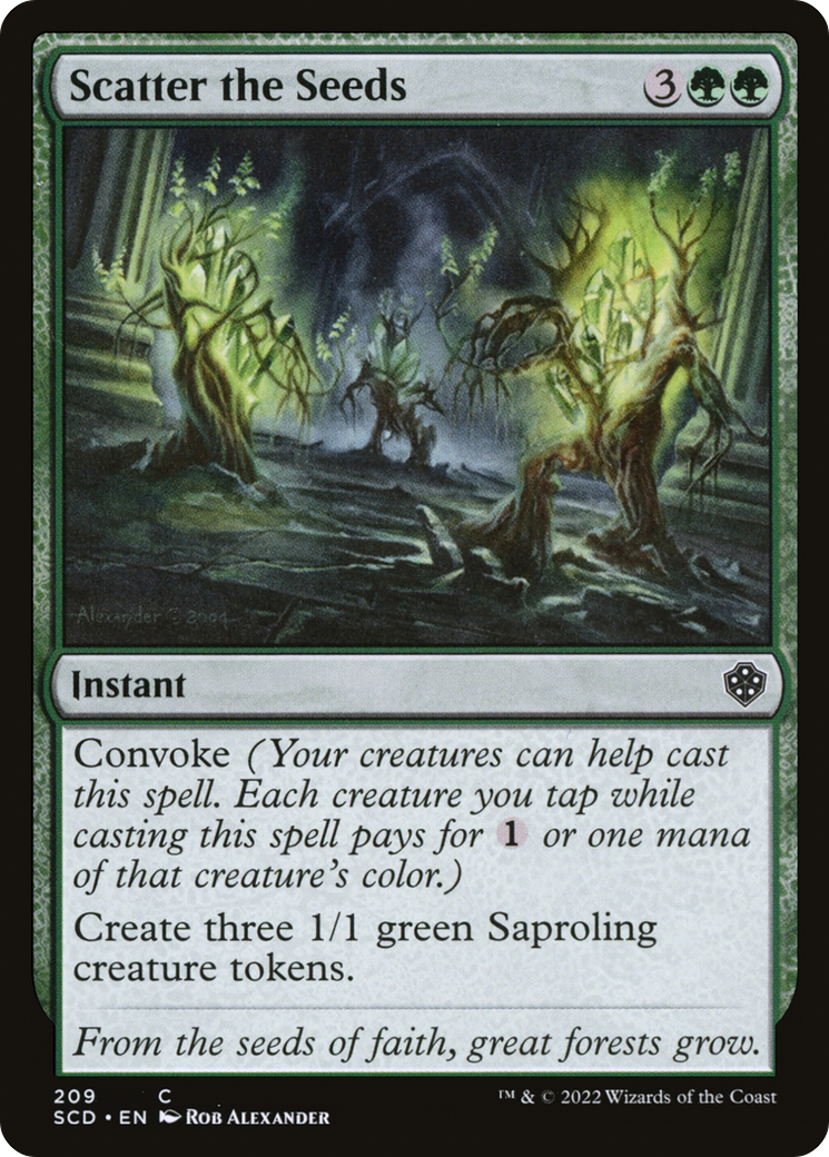 Scatter the Seeds [Starter Commander Decks] | Rook's Games and More