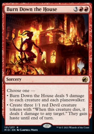 Burn Down the House (Promo Pack) [Innistrad: Midnight Hunt Promos] | Rook's Games and More