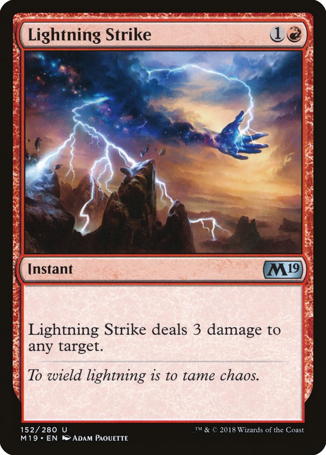 Lightning Strike [Core Set 2019] | Rook's Games and More