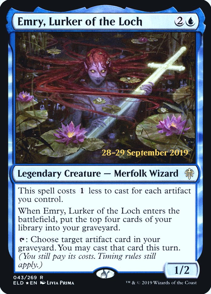 Emry, Lurker of the Loch  [Throne of Eldraine Prerelease Promos] | Rook's Games and More