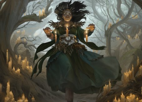 Candlegrove Witch 1 Art Card [Innistrad: Midnight Hunt Art Series] | Rook's Games and More