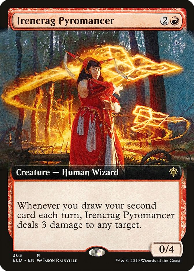 Irencrag Pyromancer (Extended Art) [Throne of Eldraine] | Rook's Games and More