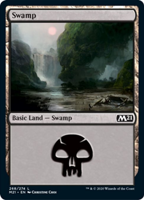 Swamp (268) [Core Set 2021] | Rook's Games and More