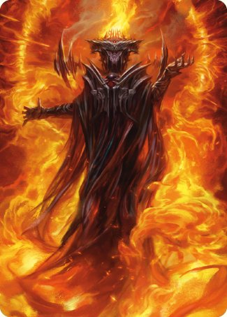 Sauron, the Dark Lord Art Card [The Lord of the Rings: Tales of Middle-earth Art Series] | Rook's Games and More