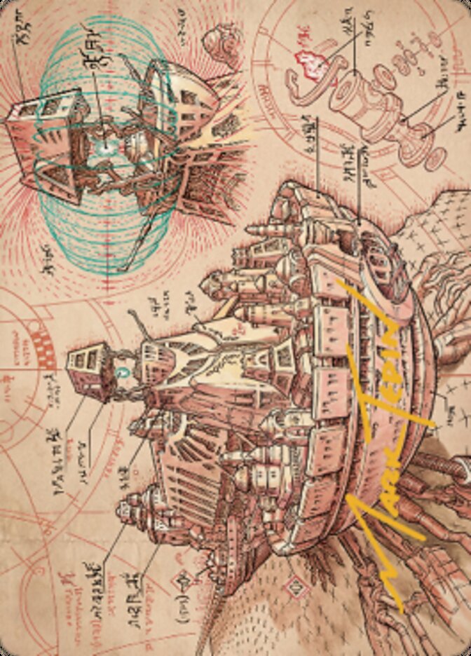 Defense Grid Art Card (Gold-Stamped Signature) [The Brothers' War Art Series] | Rook's Games and More