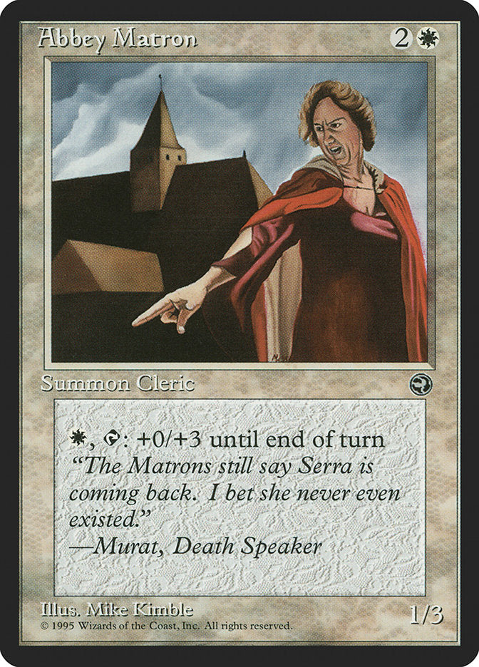 Abbey Matron (Murat Flavor Text) [Homelands] | Rook's Games and More