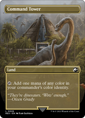 Command Tower // Commander Tower (Borderless) [Jurassic World Collection] | Rook's Games and More