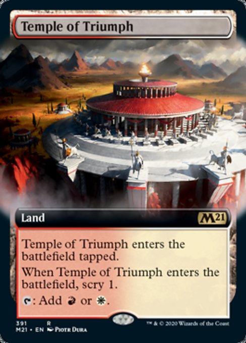 Temple of Triumph (Extended Art) [Core Set 2021] | Rook's Games and More