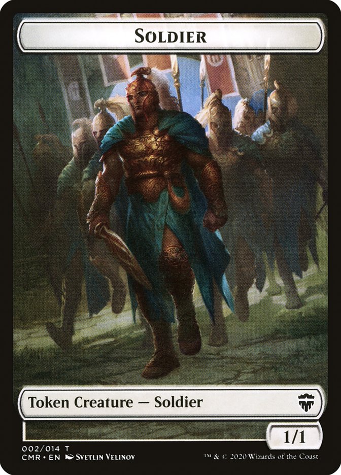 Dragon // Soldier Token [Commander Legends Tokens] | Rook's Games and More