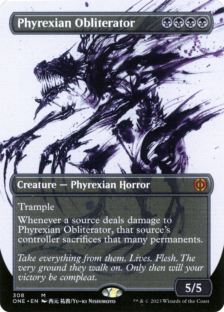 Phyrexian Obliterator (Borderless Ichor) [Phyrexia: All Will Be One] | Rook's Games and More