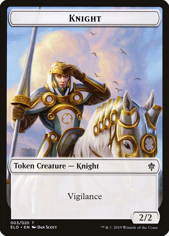 Knight [Throne of Eldraine Tokens] | Rook's Games and More