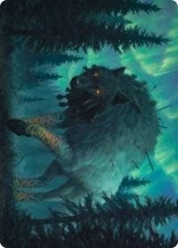 Sarulf, Realm Eater Art Card [Kaldheim: Art Series] | Rook's Games and More