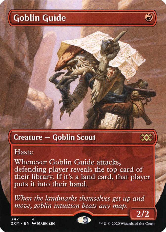 Goblin Guide (Borderless) [Double Masters] | Rook's Games and More