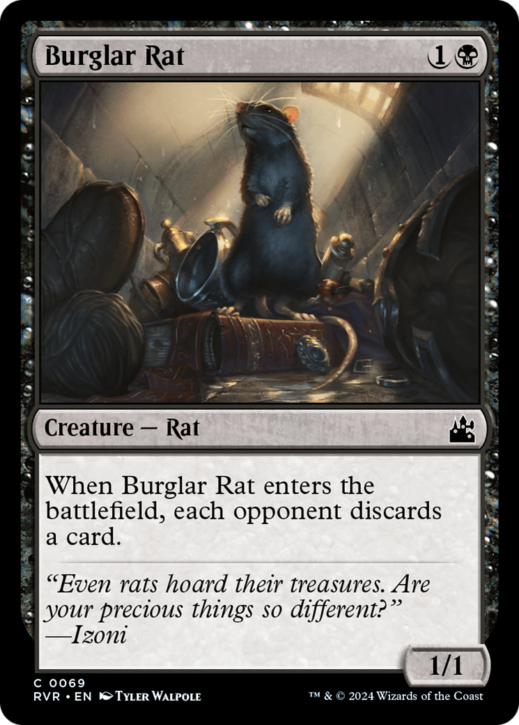 Burglar Rat [Ravnica Remastered] | Rook's Games and More