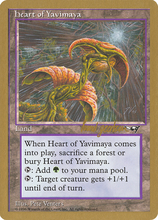 Heart of Yavimaya (Svend Geertsen) [World Championship Decks 1997] | Rook's Games and More