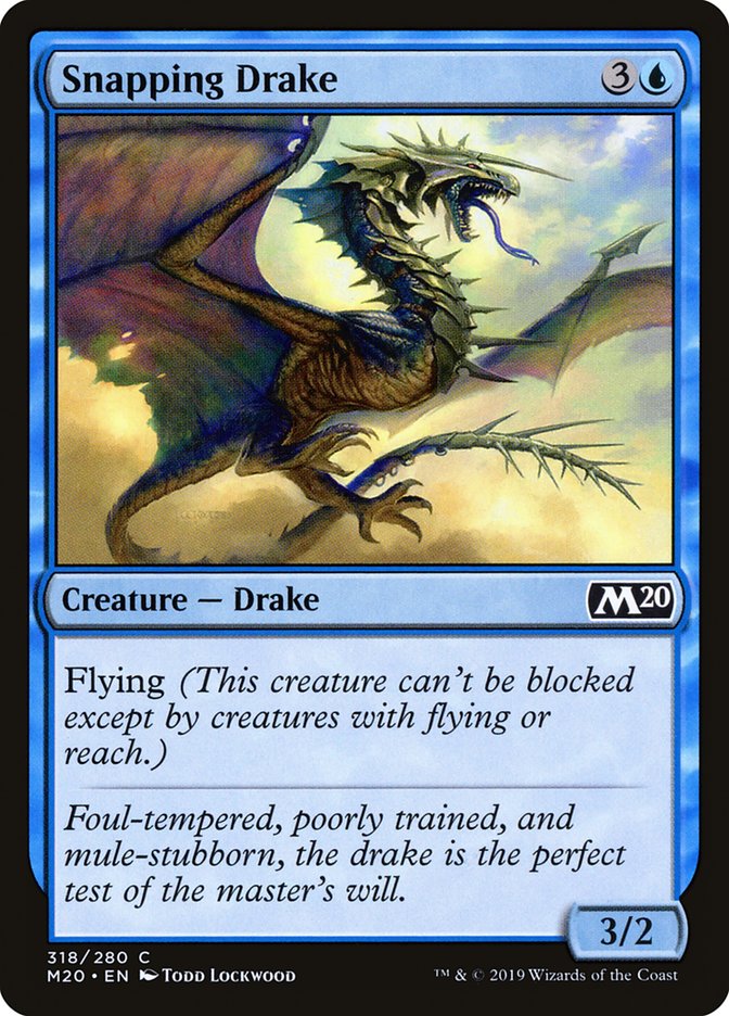Snapping Drake [Core Set 2020] | Rook's Games and More