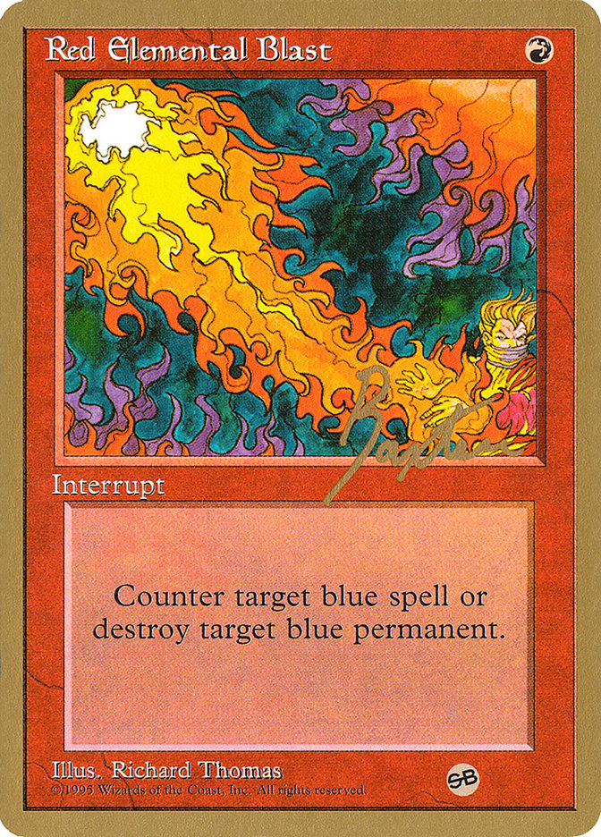 Red Elemental Blast (George Baxter) (SB) [Pro Tour Collector Set] | Rook's Games and More