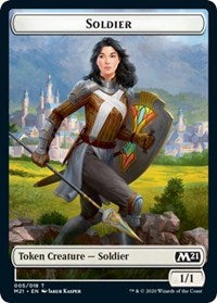 Soldier // Weird Double-sided Token [Core Set 2021 Tokens] | Rook's Games and More