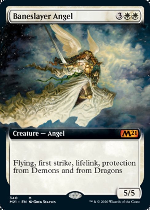 Baneslayer Angel (Extended Art) [Core Set 2021] | Rook's Games and More